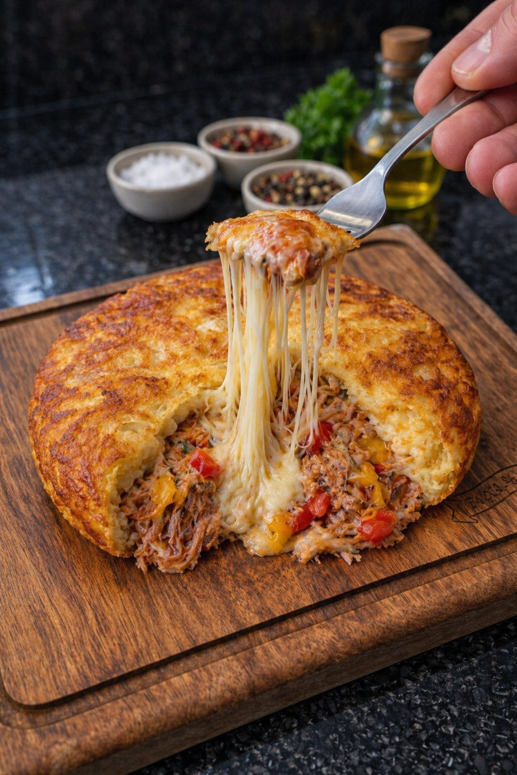 Batata Suíça Carne Louca