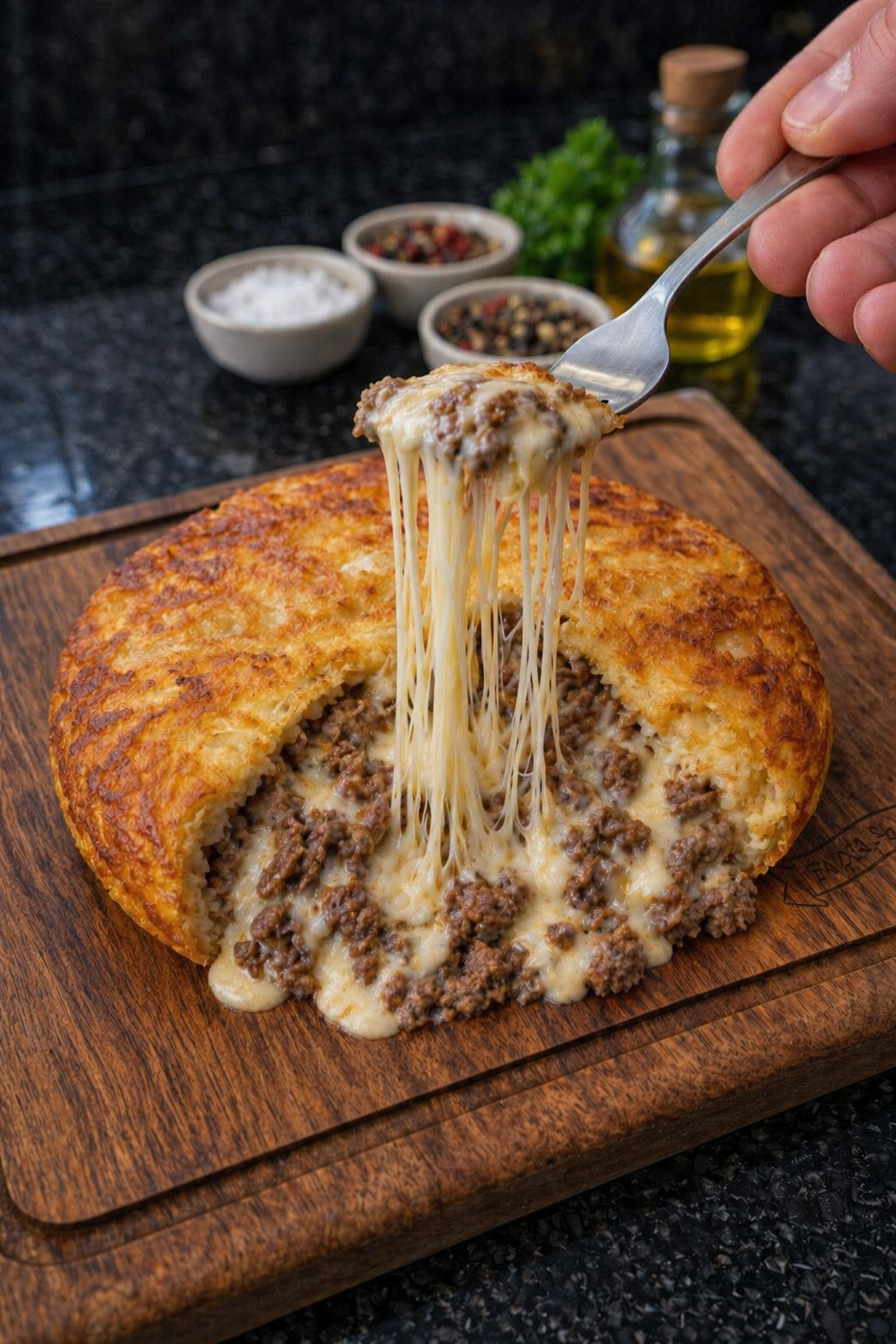 Batata Suíça Carne Moída Com Queijo e Catupiry