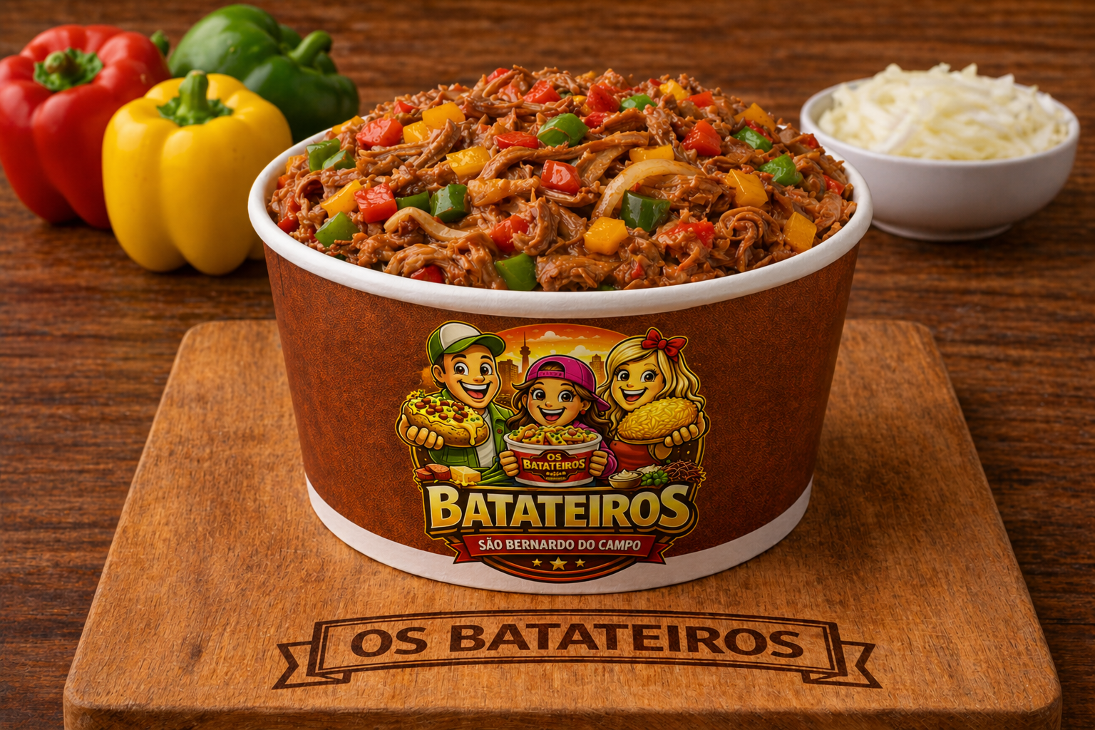 Batata no Pote Carne Louca