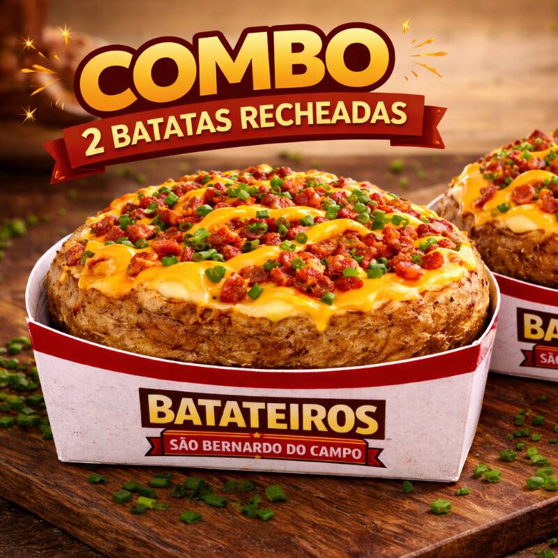 Combo 2 Batatas Recheadas